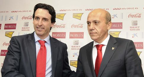 Emery a su llegada al Sevilla. Emery a su llegada al Sevilla.