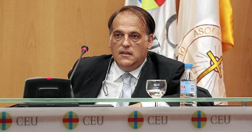 Javier Tebas durante un acto público. Javier Tebas durante un acto público.