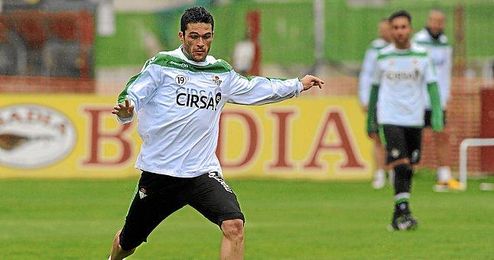 Jorge Molina durante un entrenamiento. Jorge Molina durante un entrenamiento.