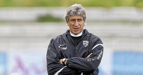 Imagen de Pellegrini durante un entrenamiento. Imagen de Pellegrini durante un entrenamiento.