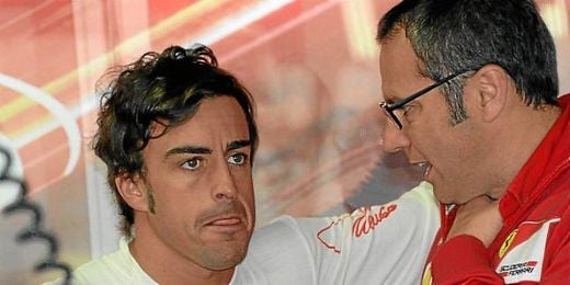 Domenicali conversa con Alonso Domenicali conversa con Alonso