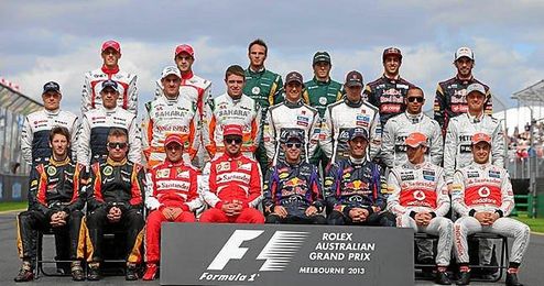 Los pilotos de F1, unidos Los pilotos de F1, unidos