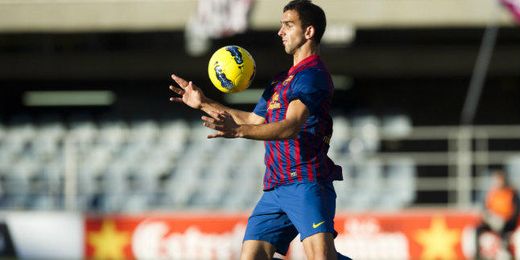 Montoya en un partido con el Barcelona B. Montoya en un partido con el Barcelona B.