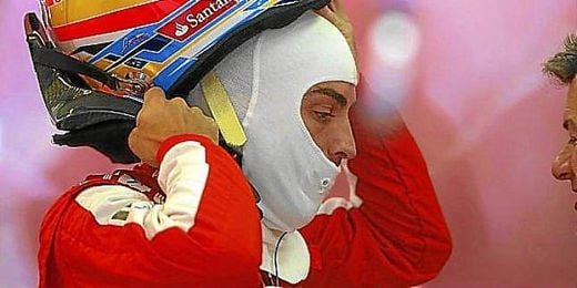 Fernando Alonso tras su sesión Fernando Alonso tras su sesión