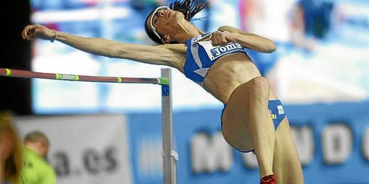 Ruth Beitia durante una final de salto de altura. Ruth Beitia durante una final de salto de altura.