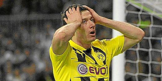 Lewandowski en la final de Champions. Lewandowski en la final de Champions.