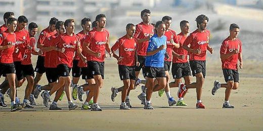 El Xerez durante uno de sus entrenamientos El Xerez durante uno de sus entrenamientos