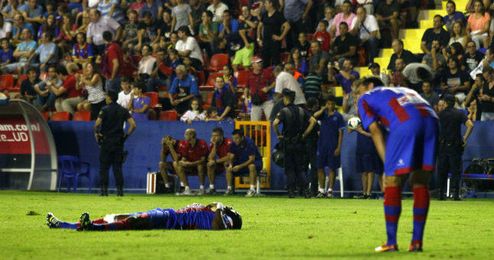 Desolación levantinista ante el 2-3 de Cristiano Ronaldo el pasado sábado Desolación levantinista ante el 2-3 de Cristiano Ronaldo el pasado sábado