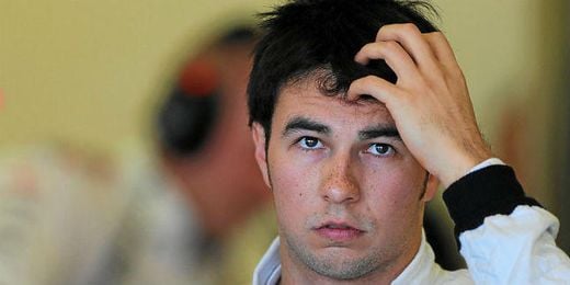 Sergio Pérez muestra sus condolencias tras la muerte de María de Villota. Sergio Pérez muestra sus condolencias tras la muerte de María de Villota.
