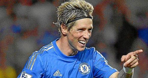 Fernando Torres celebra un gol con el Chelsea. Fernando Torres celebra un gol con el Chelsea.