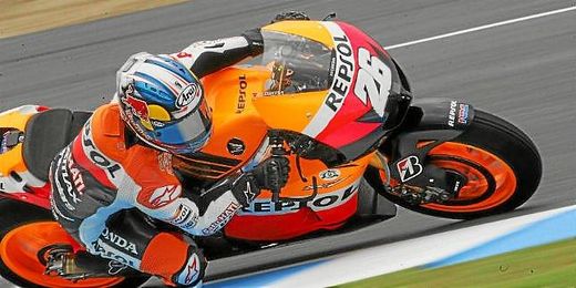 Dani Pedrosa en el Gran Premio de España en el circuito de Jerez. Dani Pedrosa en el Gran Premio de España en el circuito de Jerez.