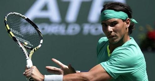 El tenista Rafa Nadal en Indian Wells. El tenista Rafa Nadal en Indian Wells.