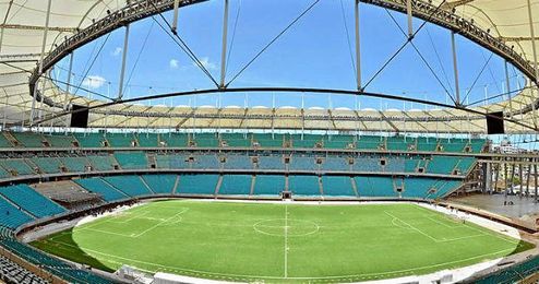 El estadio Arena Fonte Nova, de la ciudad de Salvador, será sede del España-Holanda. El estadio Arena Fonte Nova, de la ciudad de Salvador, será sede del España-Holanda.