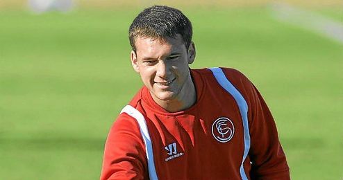 Cristóforo, durante un entrenamiento esta temporada. Cristóforo, durante un entrenamiento esta temporada.