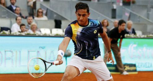 Nicolás Almagro, en el Mutua Madrid Open. Nicolás Almagro, en el Mutua Madrid Open.