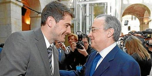 El presidente del Real Madrid aboga por la continuidad del meta madrileño. El presidente del Real Madrid aboga por la continuidad del meta madrileño.