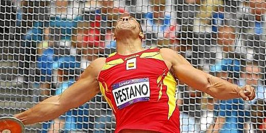 Mario Pestano en una competición. Mario Pestano en una competición.
