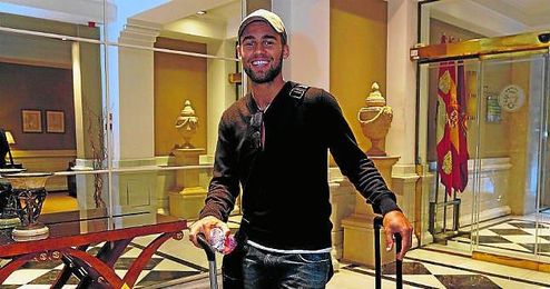 Rossi, a su llegada a España, un país en el que le gustaría repetir experiencia la próxima campaña. Rossi, a su llegada a España, un país en el que le gustaría repetir experiencia la próxima campaña.