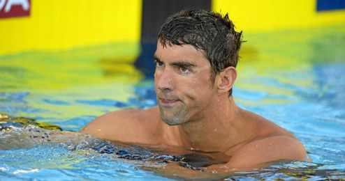 Michael Phelps durante una competición Michael Phelps durante una competición