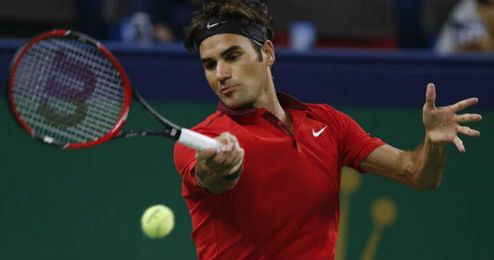 El suizo durante el partido que le enfrentó a Leonardo Mayer. El suizo durante el partido que le enfrentó a Leonardo Mayer.