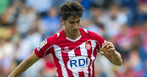 Marcos Tébar cuando militaba en el Girona. Marcos Tébar cuando militaba en el Girona.