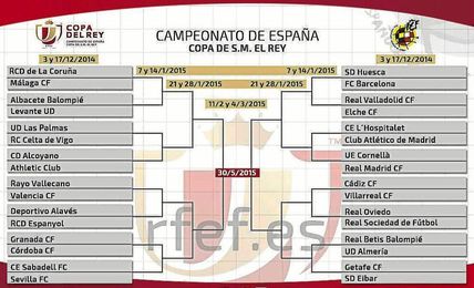 Sabadell-Sevilla F.C. y Real Betis-Almería, en dieciseisavos de Copa Sabadell-Sevilla F.C. y Real Betis-Almería, en dieciseisavos de Copa