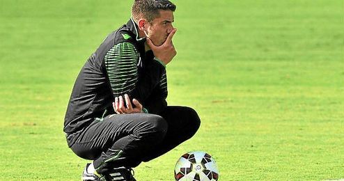 Velázquez, pensativo durante una sesión. Velázquez, pensativo durante una sesión.