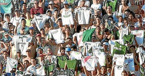 Imagen de la hinchada del Palmeiras. Imagen de la hinchada del Palmeiras.