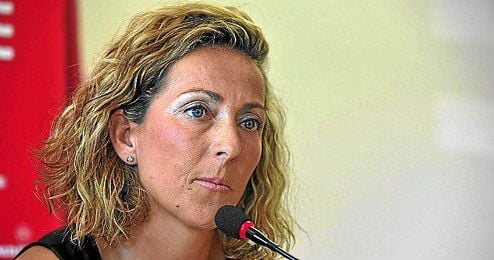 Gala León el día de su presentación como capitana Gala León el día de su presentación como capitana