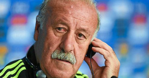 Vicente Del Bosque durante una rueda de prensa con la Selección Española. Vicente Del Bosque durante una rueda de prensa con la Selección Española.