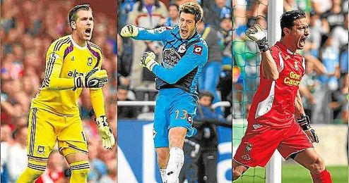Adrián (West Ham), Fabricio (Deportivo) y Casto (Las Palmas), titulares en sus respectivos equipos. Adrián (West Ham), Fabricio (Deportivo) y Casto (Las Palmas), titulares en sus respectivos equipos.
