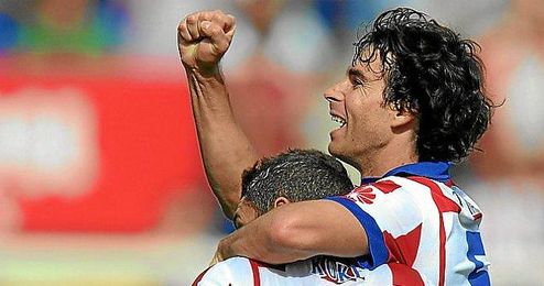 Tiago celebra un gol la pasada temporada Tiago celebra un gol la pasada temporada