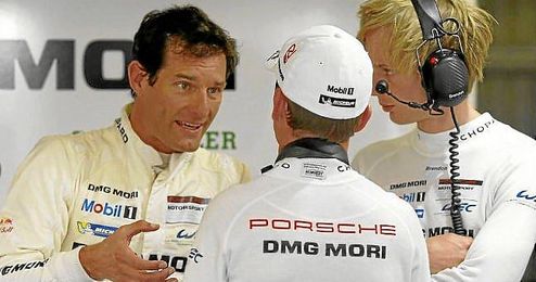 Mark Webber, en la pasada edición de las ´24 horas de Le Mans´. Mark Webber, en la pasada edición de las ´24 horas de Le Mans´.