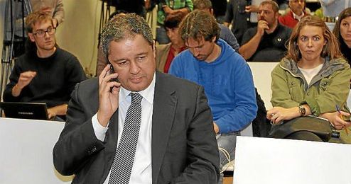 Tino Fernández, presidente del Deportivo, en la reunión de seguridad del CSD. Tino Fernández, presidente del Deportivo, en la reunión de seguridad del CSD.