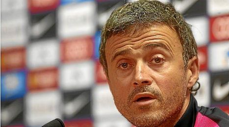 Luis Enrique en rueda de prensa Luis Enrique en rueda de prensa