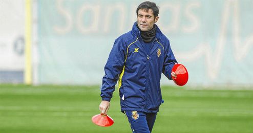 Marcelino durante un entrenamiento Marcelino durante un entrenamiento