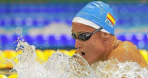Mireia Belmonte, durante los campeonatos del mundo de piscina corta en Doha. Mireia Belmonte, durante los campeonatos del mundo de piscina corta en Doha.