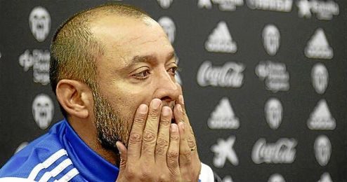 Nuno durante una rueda de prensa. Nuno durante una rueda de prensa.