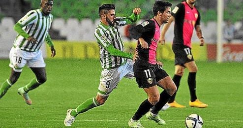 Chuli, durante el partido de Copa ante el Almería. Chuli, durante el partido de Copa ante el Almería.