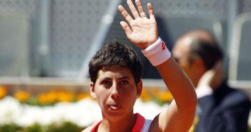 Suárez, una de las galardonadas en el Mutua Madrid Open. Suárez, una de las galardonadas en el Mutua Madrid Open.