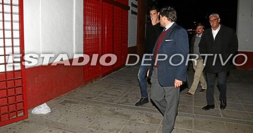 Sergio Rico, esta tarde, a su llegada al Sánchez Pizjuán. Sergio Rico, esta tarde, a su llegada al Sánchez Pizjuán.
