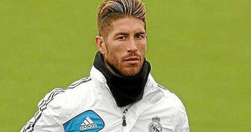 Sergio Ramos durante un entrenamiento Sergio Ramos durante un entrenamiento