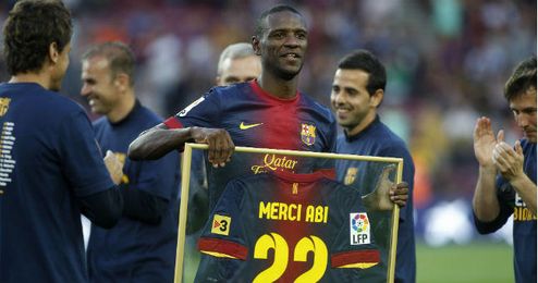 Abidal, el día de su despedida del Barcelona Abidal, el día de su despedida del Barcelona