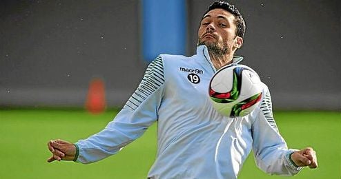 Jorge Molina, durante un entrenamiento. Jorge Molina, durante un entrenamiento.