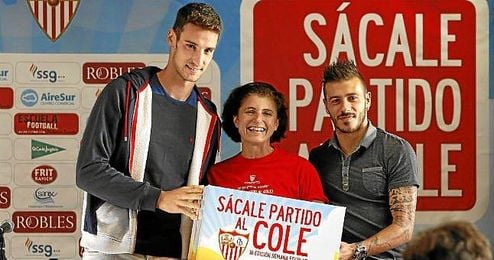 Sergio Rico, en un acto de ´Sácale partido al cole´. Sergio Rico, en un acto de ´Sácale partido al cole´.