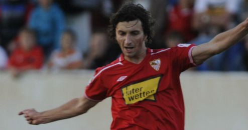 Stevanovic durante su breve etapa en el Sevilla. Stevanovic durante su breve etapa en el Sevilla.