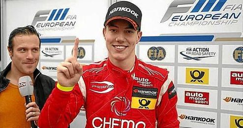 Marciello, durante su temporada en la GP2. Marciello, durante su temporada en la GP2.