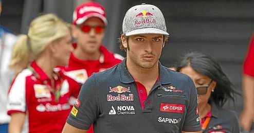 Carlos Sainz, en el paddock de Monza. Carlos Sainz, en el paddock de Monza.