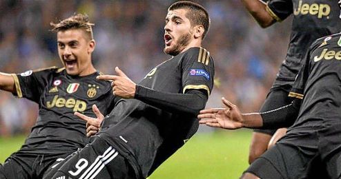 Morata celebra un tanto esta temporada. Morata celebra un tanto esta temporada.