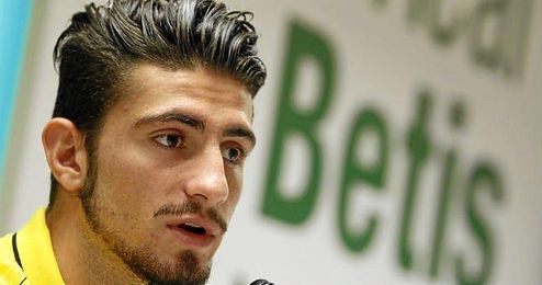 Piccini en sala de prensa. Piccini en sala de prensa.